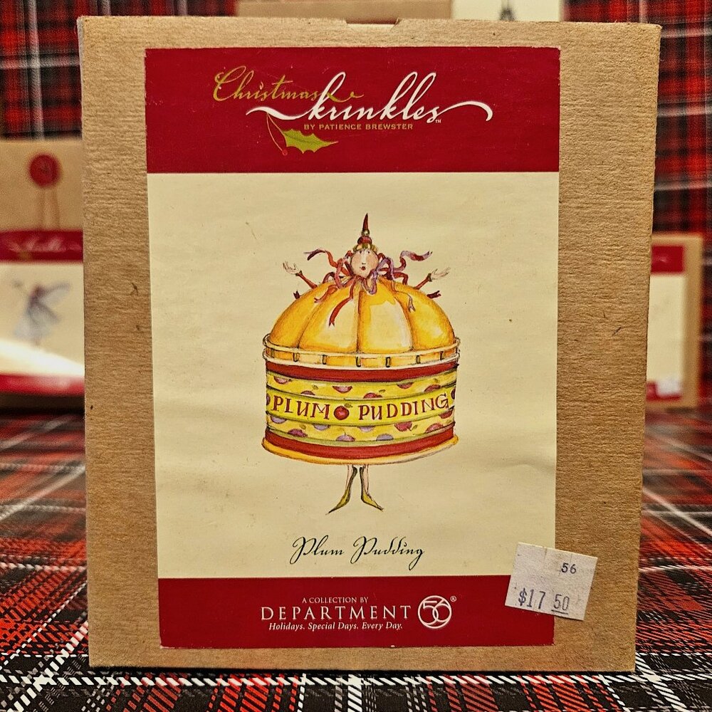 2002 "Plum Pudding" Rare Ornament from Christmas Krinkles Collection by Dept 56